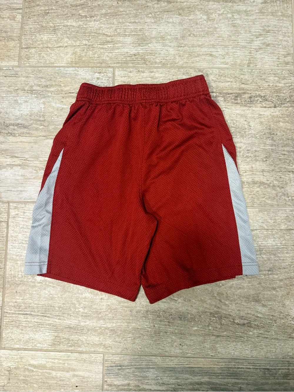 Nike Red Iowa State Mesh Athletic Shorts with White Swoosh